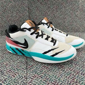 Nike JA 1 Scratch White Turbo Green Black FV5957-100 Men's Size‎ 11 Shoes